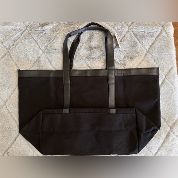 Victoria’s secret tote black canvas New with tag - Picture 5 of 8